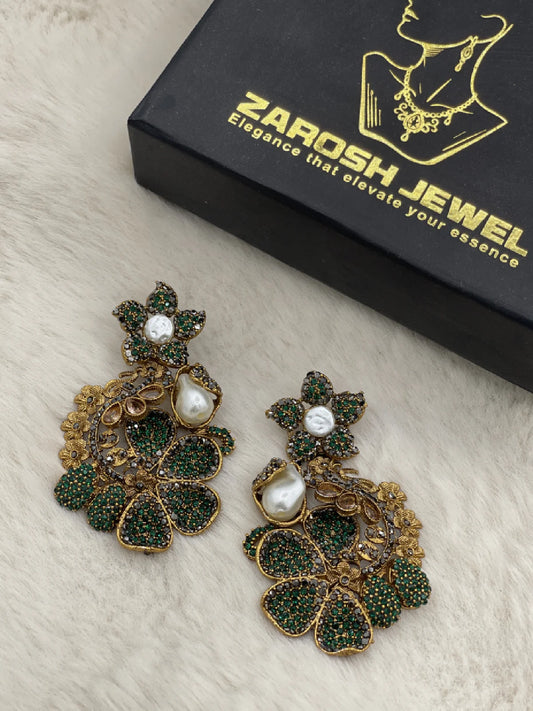 Mah-Noor Heritage Jhumka | ZAROSH JEWEL