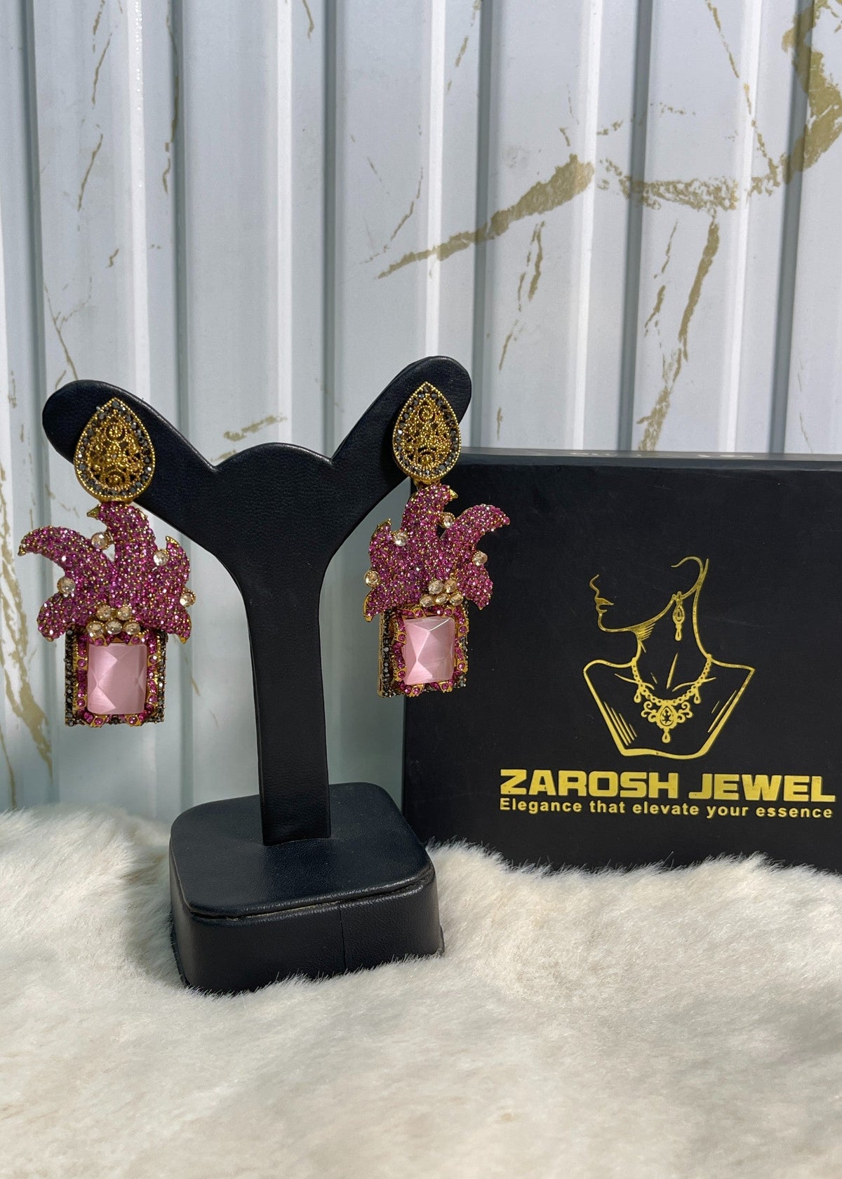 Shop the Maharaja Dangle Earrings from Zarosh Jewel