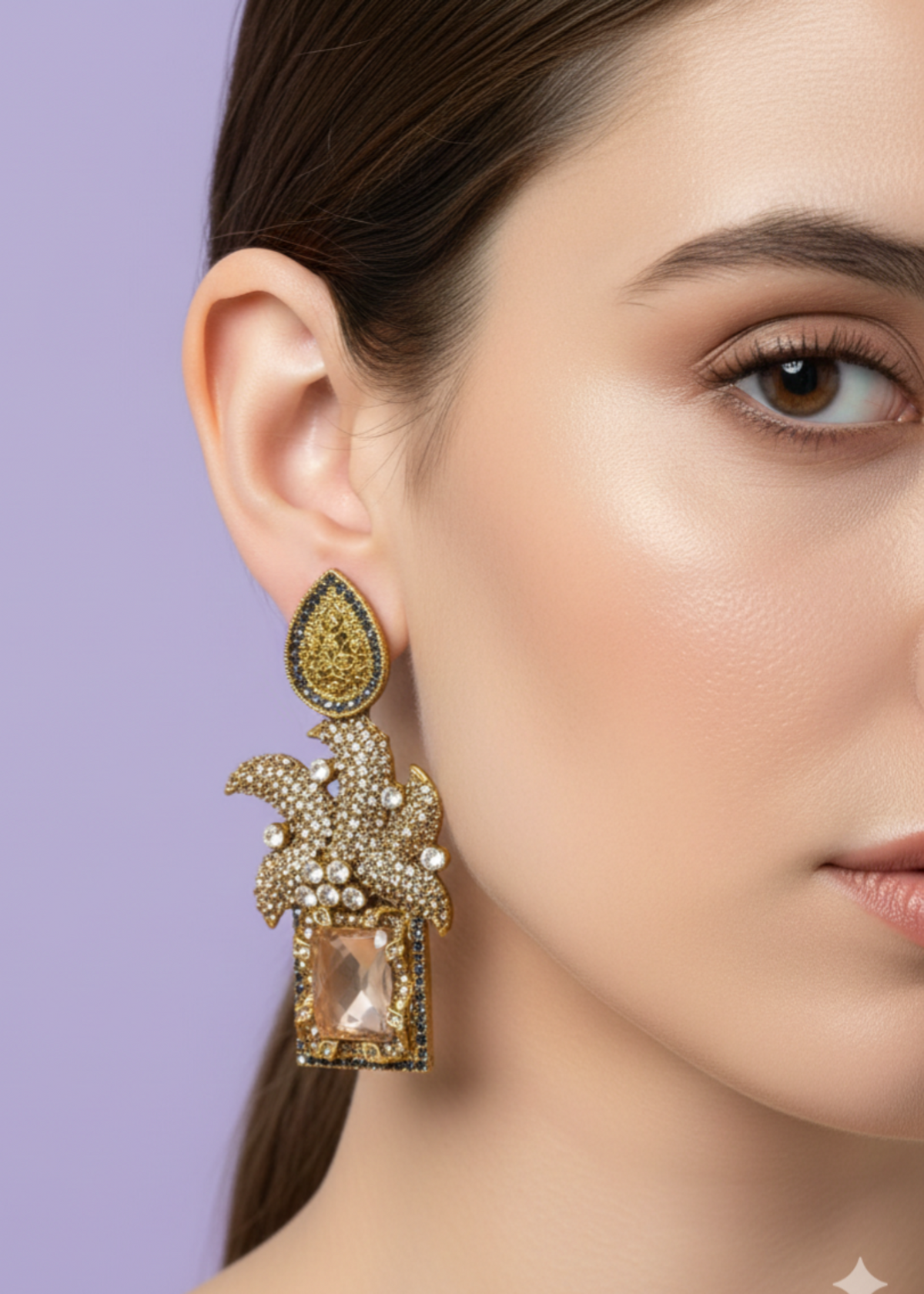 Shop the Maharaja Dangle Earrings from Zarosh Jewel