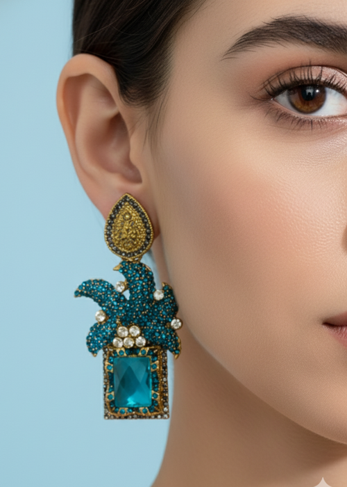 Shop the Maharaja Dangle Earrings from Zarosh Jewel