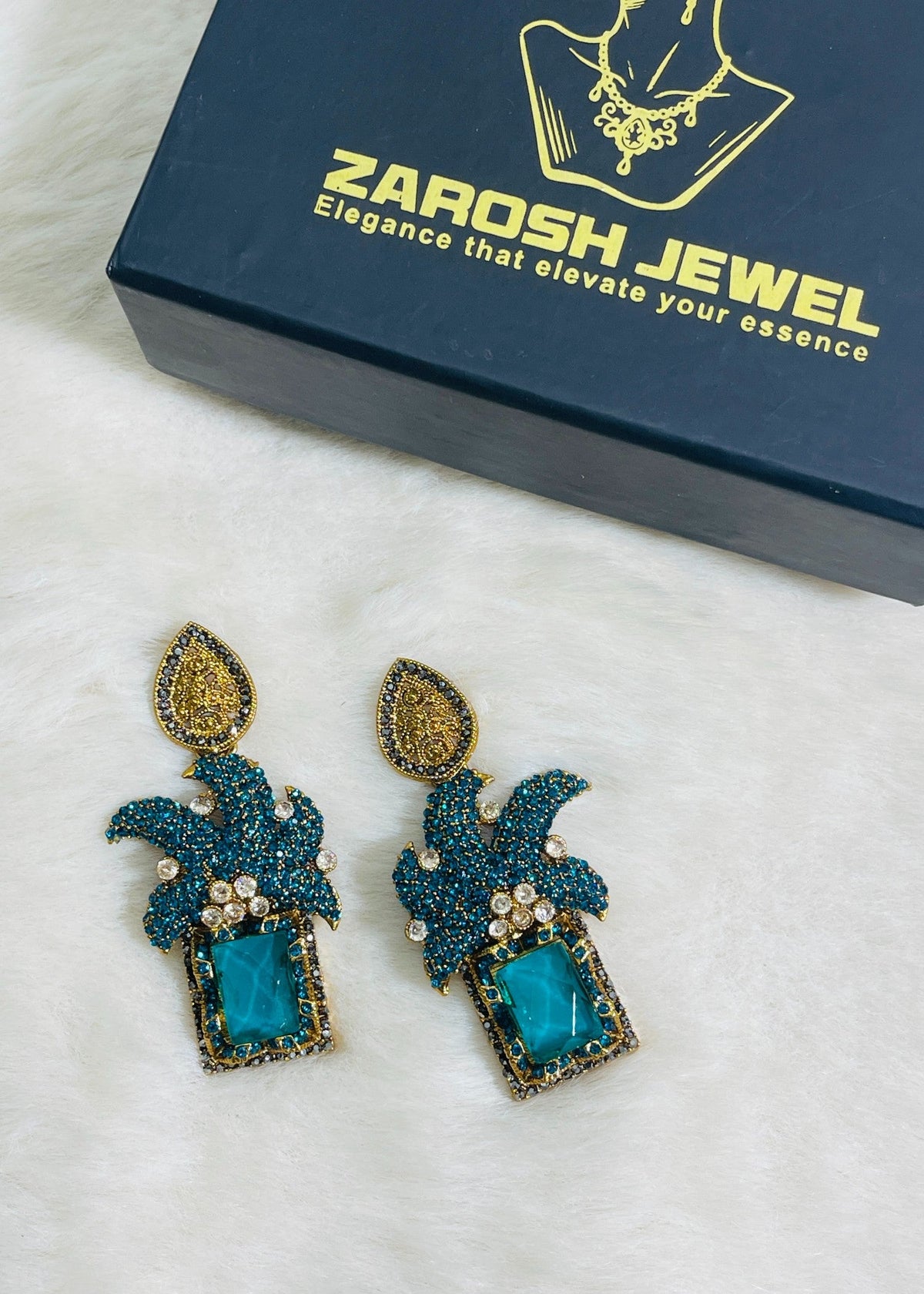Shop the Maharaja Dangle Earrings from Zarosh Jewel