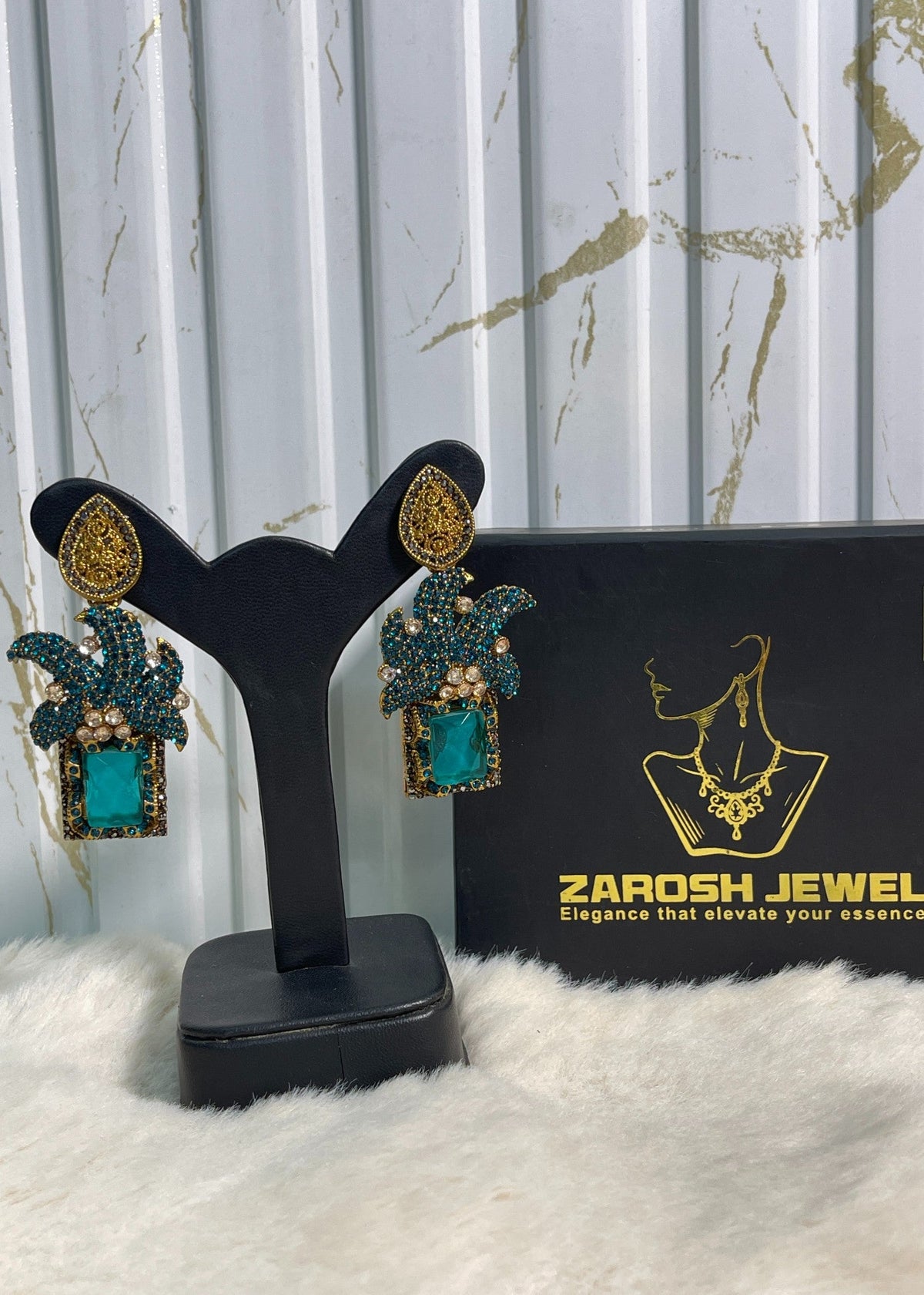 Shop the Maharaja Dangle Earrings from Zarosh Jewel