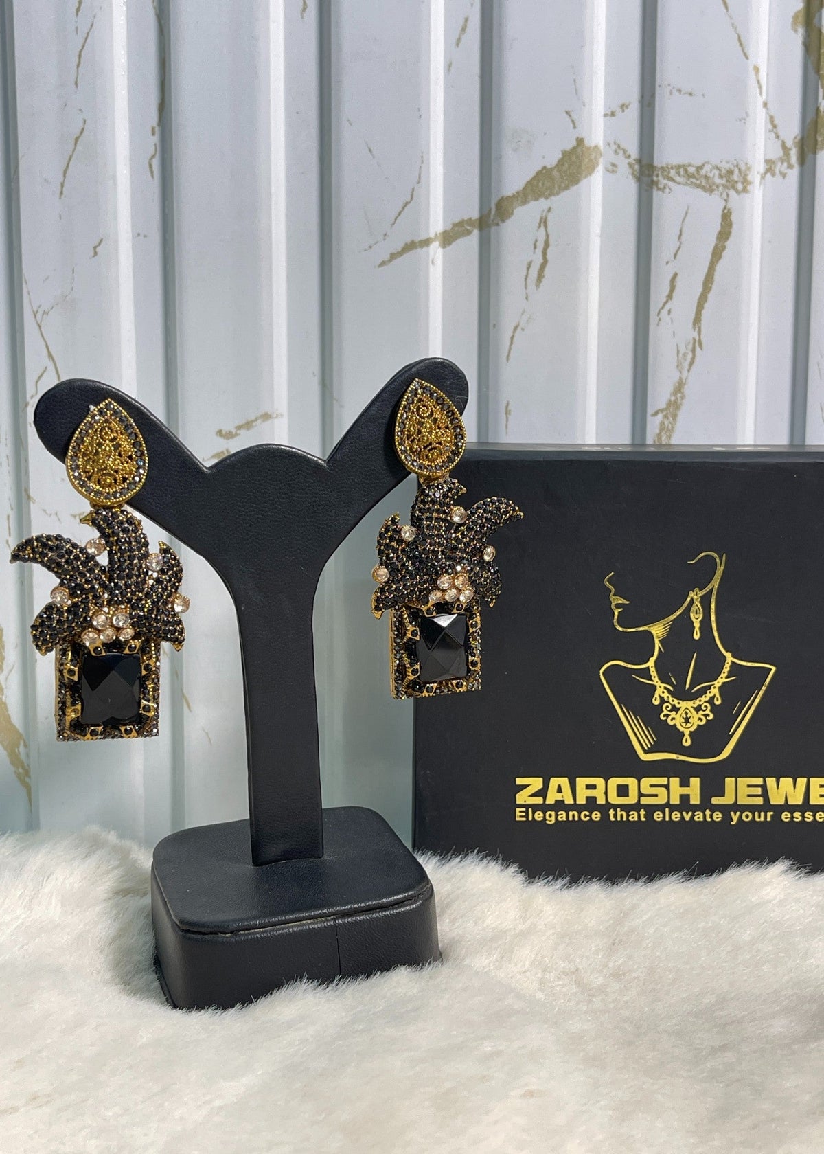 Shop the Maharaja Dangle Earrings from Zarosh Jewel