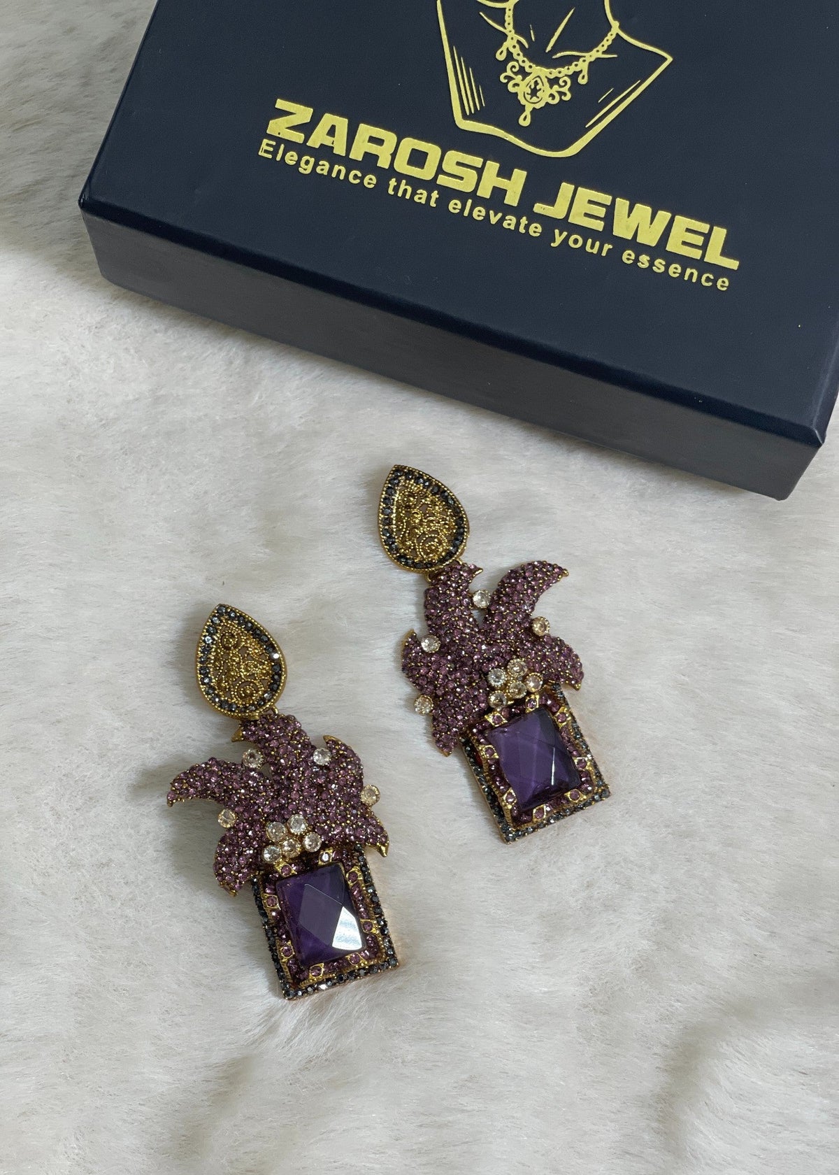 Shop the Maharaja Dangle Earrings from Zarosh Jewel