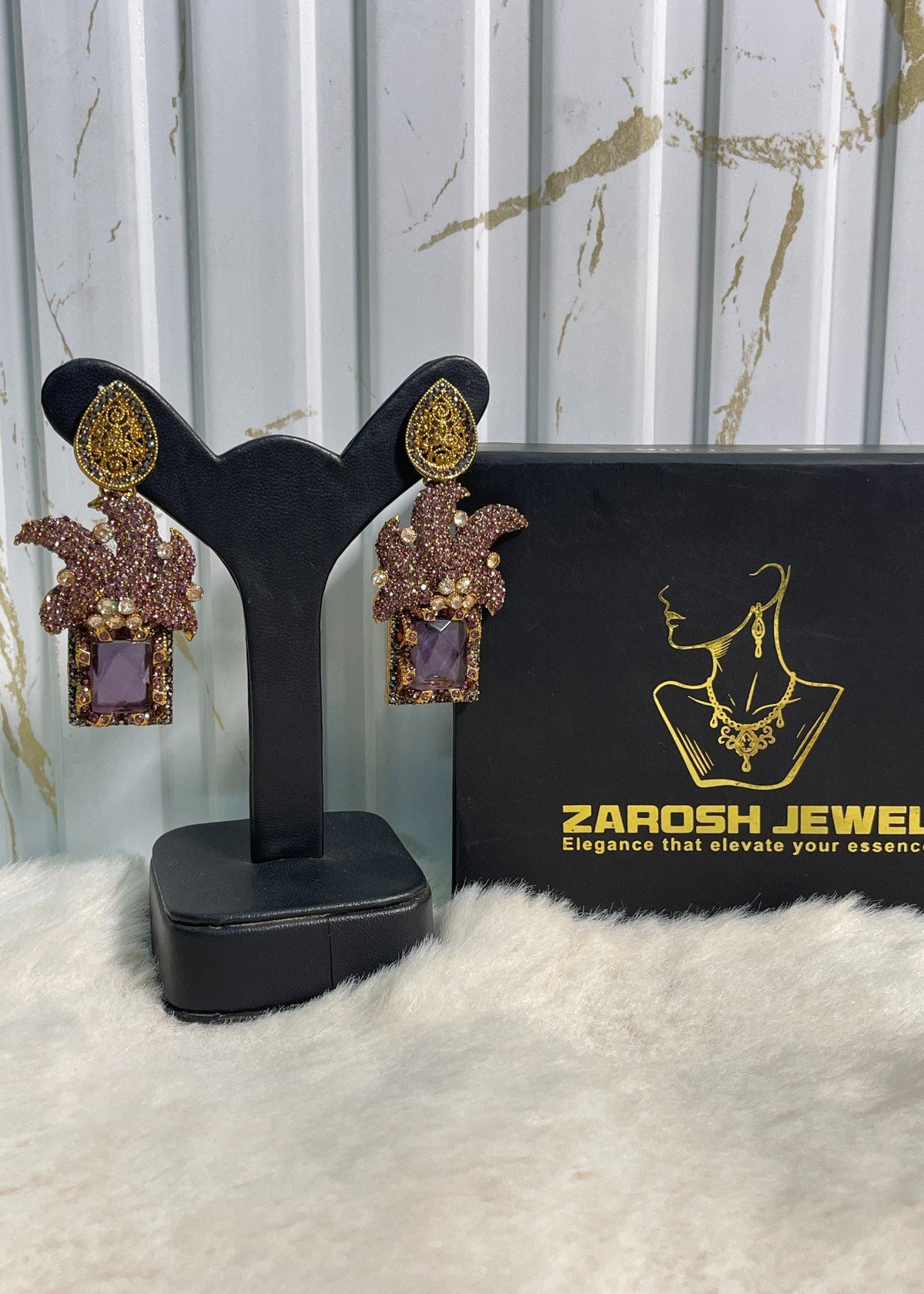 Shop the Maharaja Dangle Earrings from Zarosh Jewel