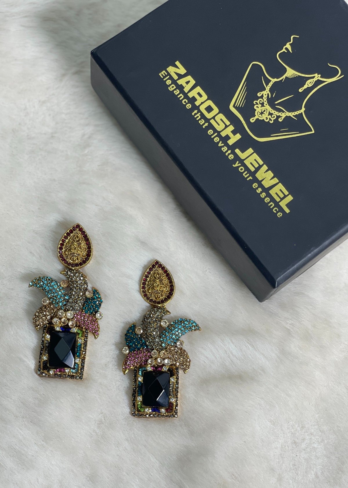 Shop the Maharaja Dangle Earrings from Zarosh Jewel