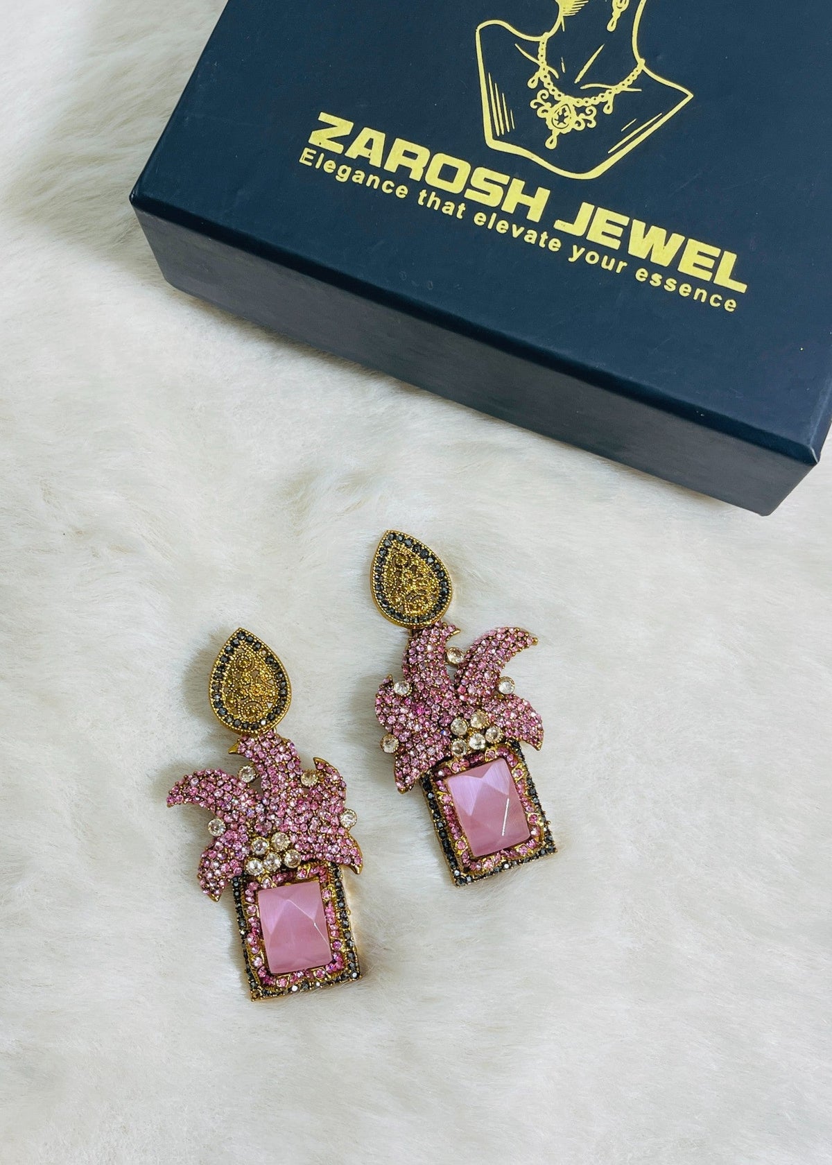 Shop the Maharaja Dangle Earrings from Zarosh Jewel
