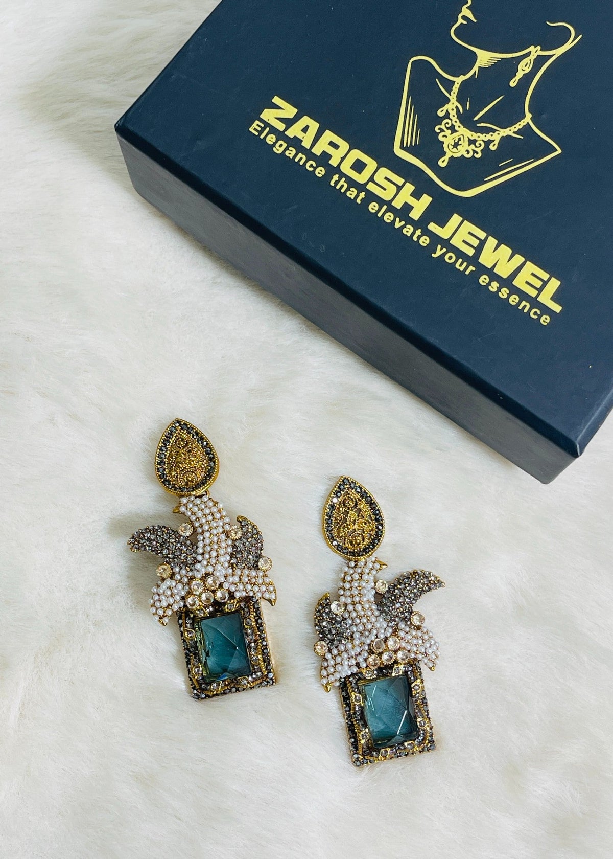 Shop the Maharaja Dangle Earrings from Zarosh Jewel