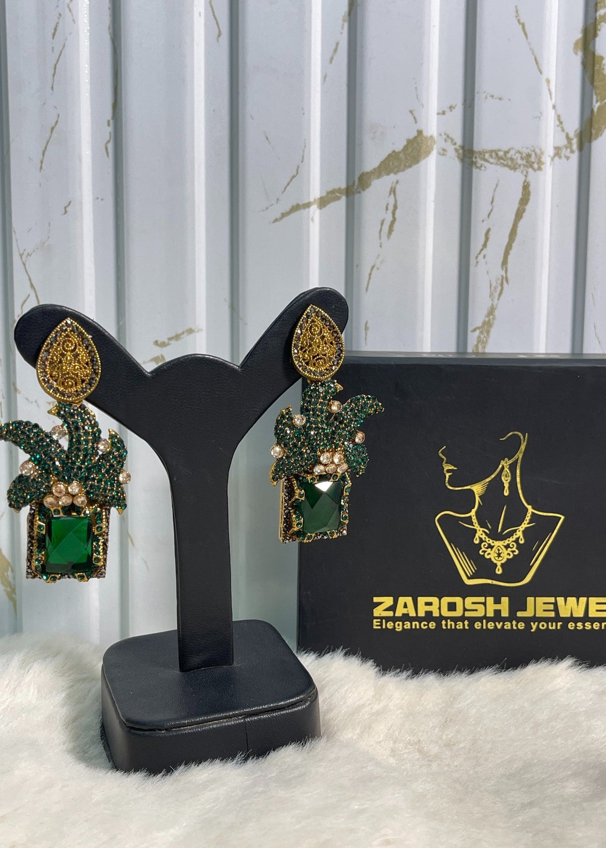 Shop the Maharaja Dangle Earrings from Zarosh Jewel