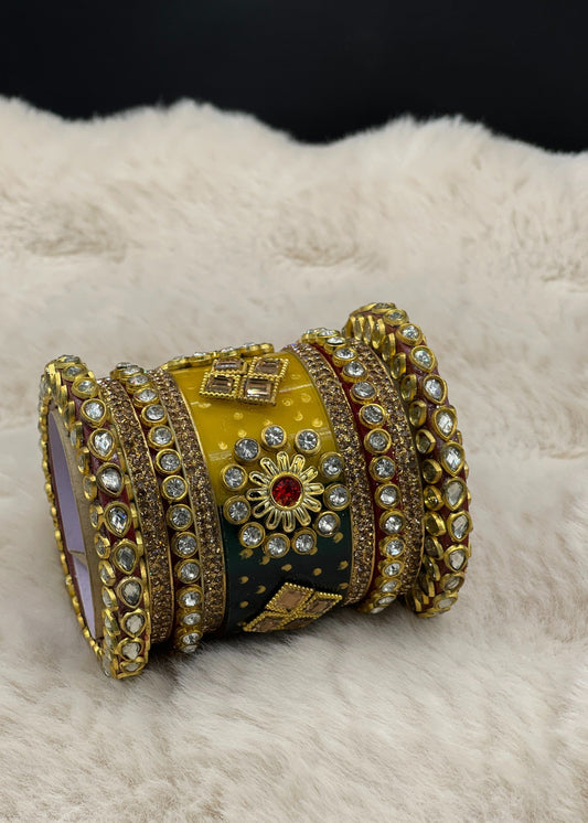 Shop the Mahnoor Bangle Set from Zarosh Jewel