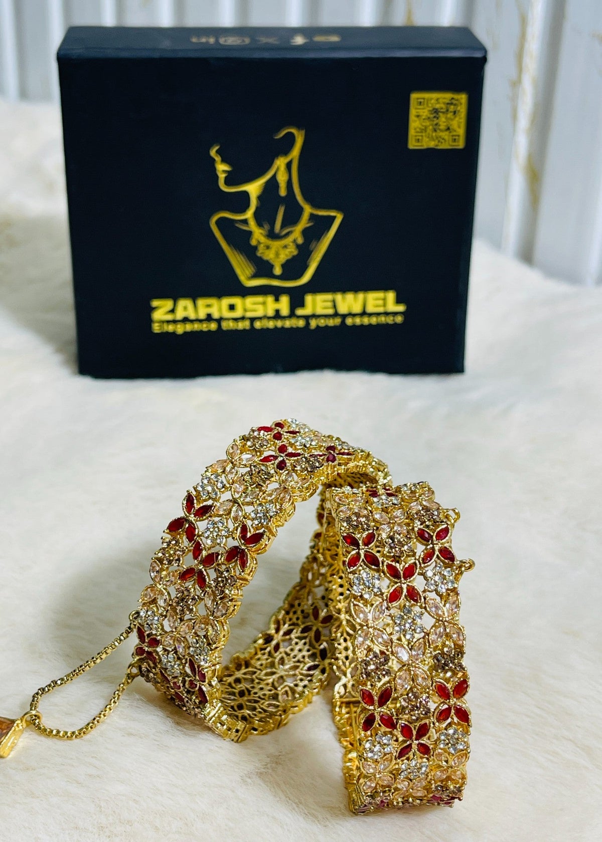 Shop the Mahrukh Bangles Openable from Zarosh Jewel