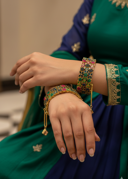 Shop the Mahrukh Bangles Openable from Zarosh Jewel