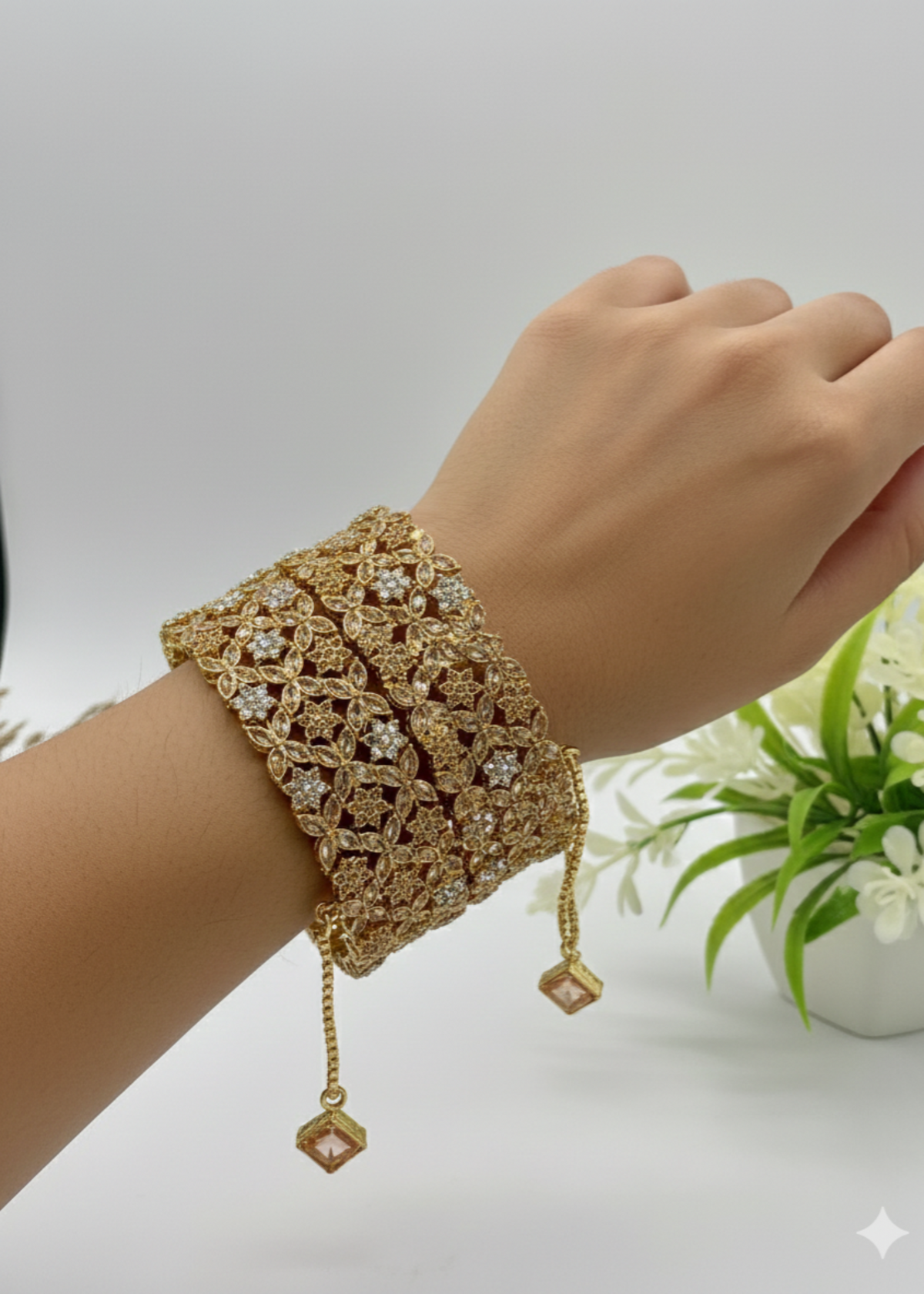 Shop the Mahrukh Bangles Openable from Zarosh Jewel