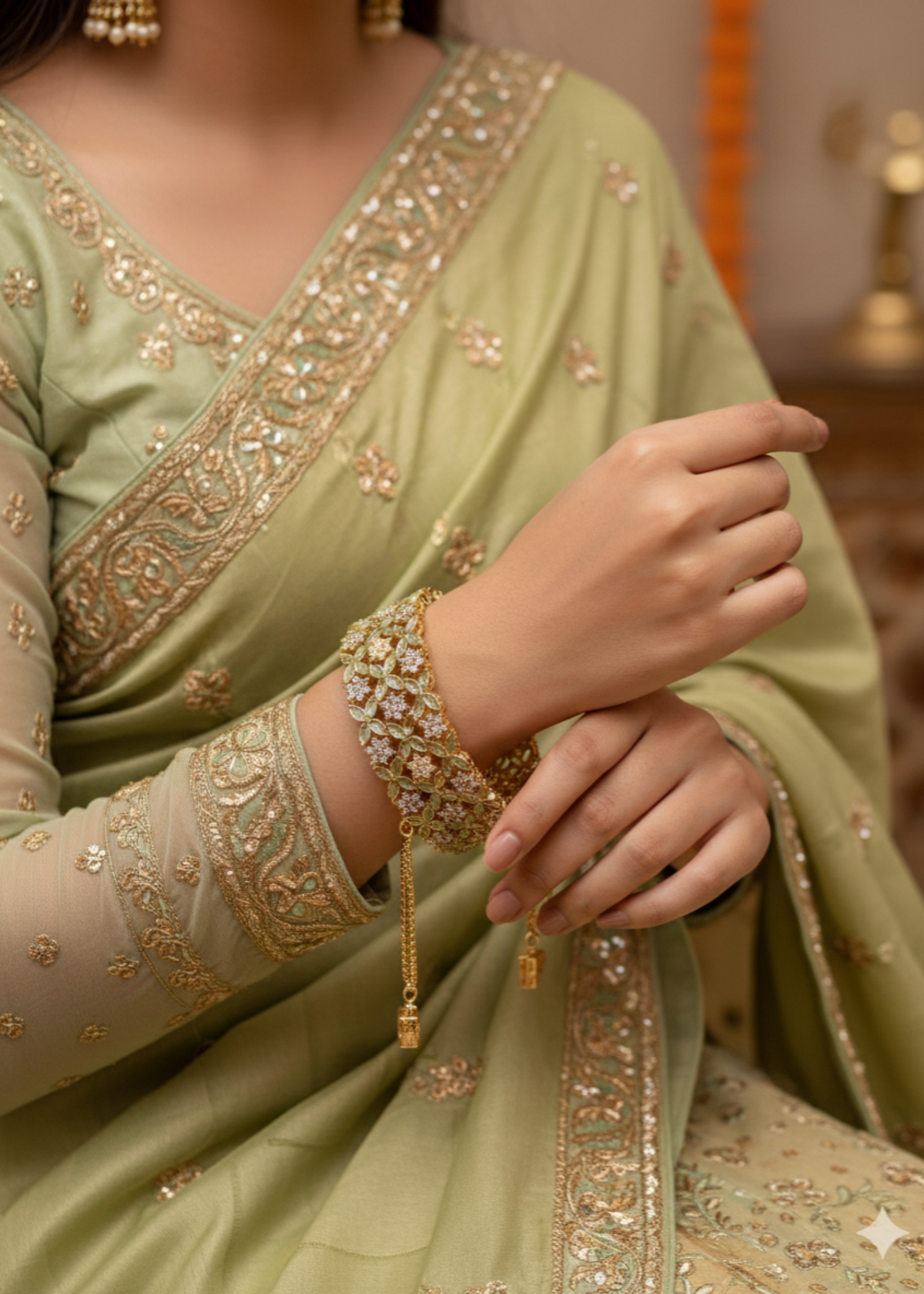 Shop the Mahrukh Bangles Openable from Zarosh Jewel