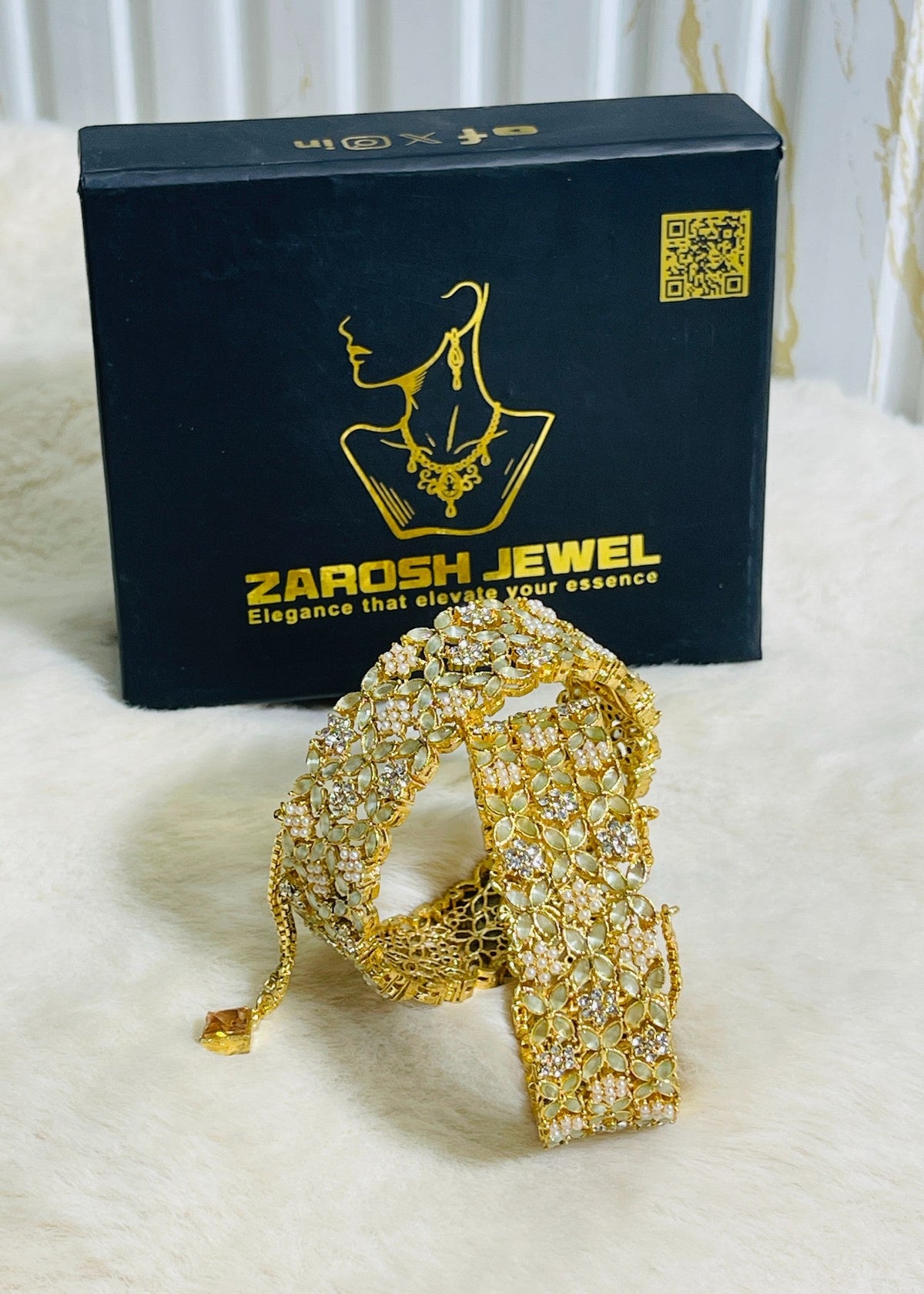 Shop the Mahrukh Bangles Openable from Zarosh Jewel