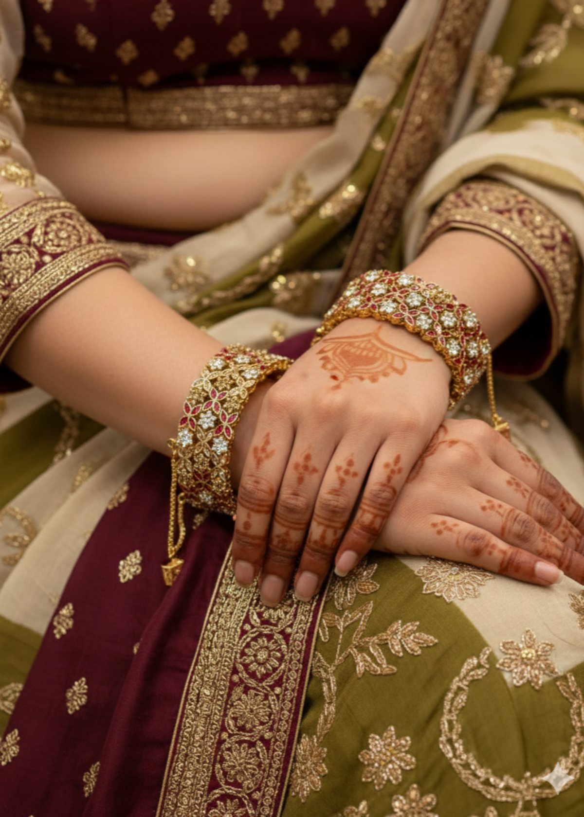 Shop the Mahrukh Bangles Openable from Zarosh Jewel