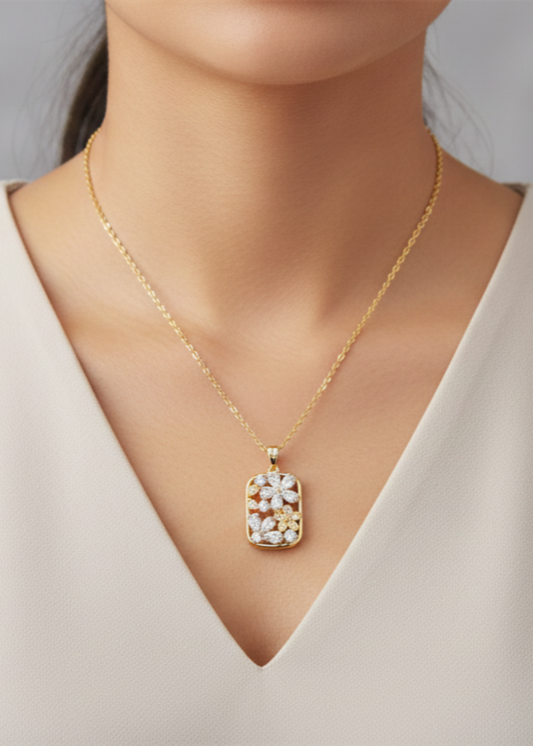 Mahveen Pendant Necklace by Zarosh Jewel