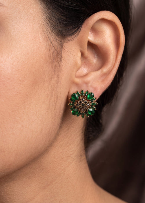 Shop the Mahveen Traditional Studs from Zarosh Jewel