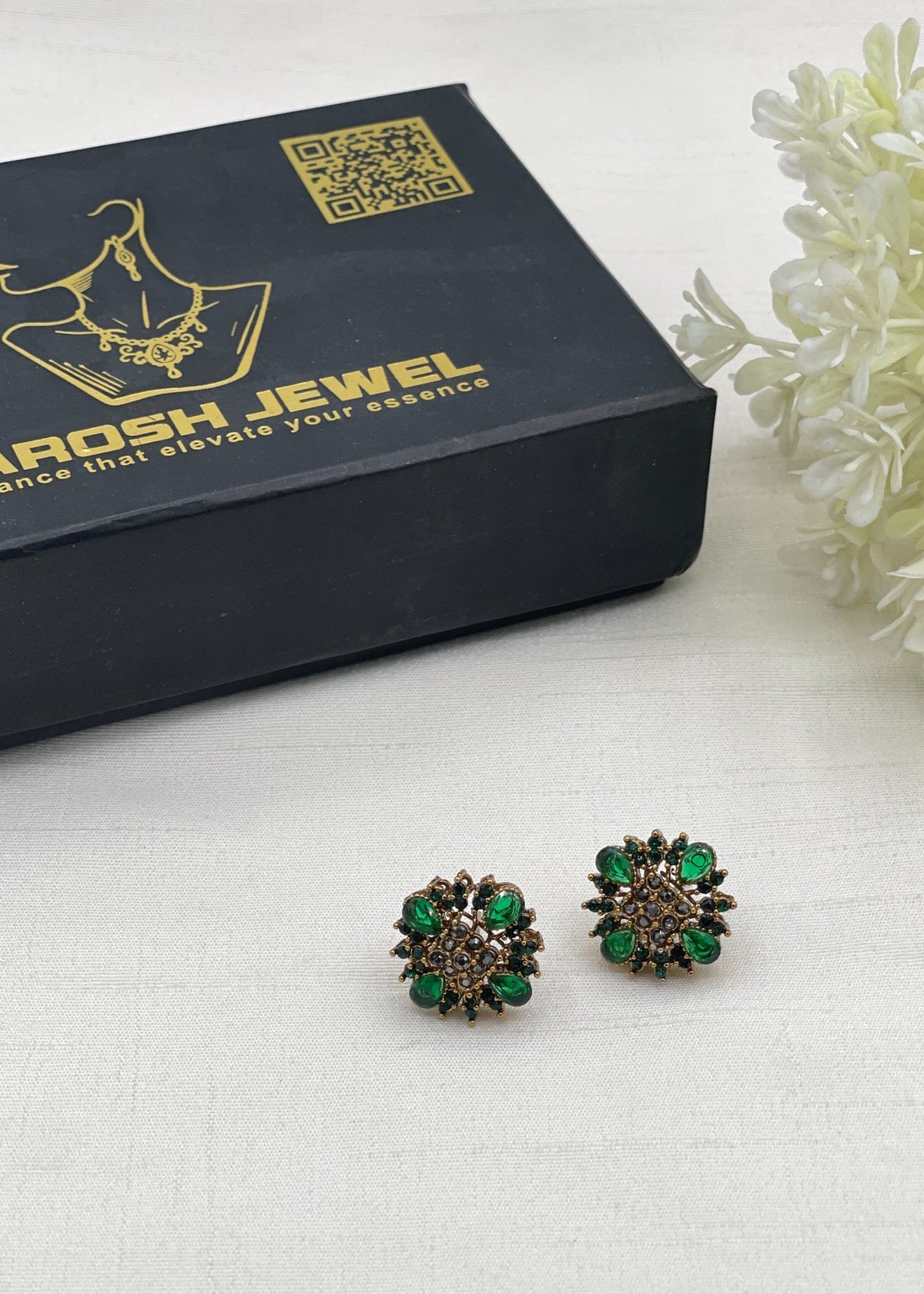 Shop the Mahveen Traditional Studs from Zarosh Jewel