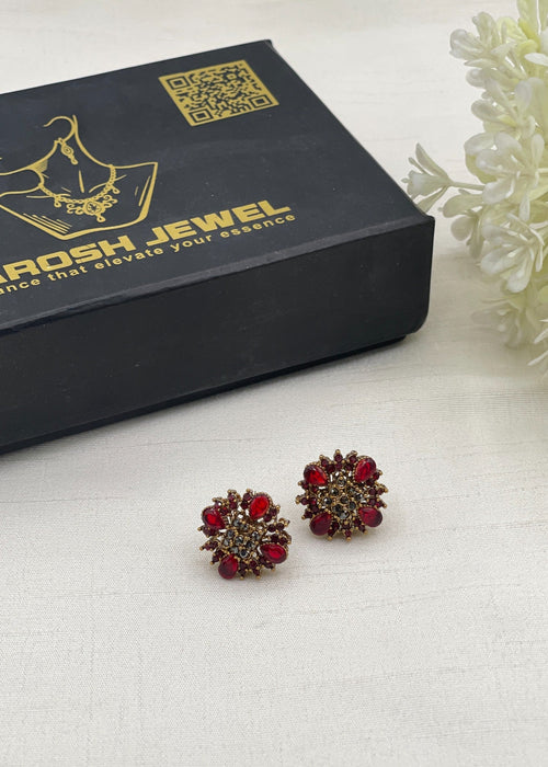 Shop the Mahveen Traditional Studs from Zarosh Jewel