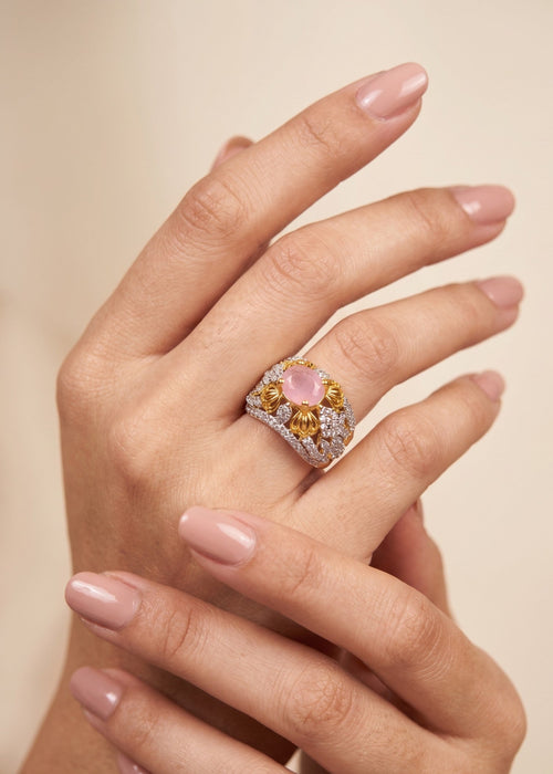 Shop the Maisa Gold Plated Ring from Zarosh Jewel
