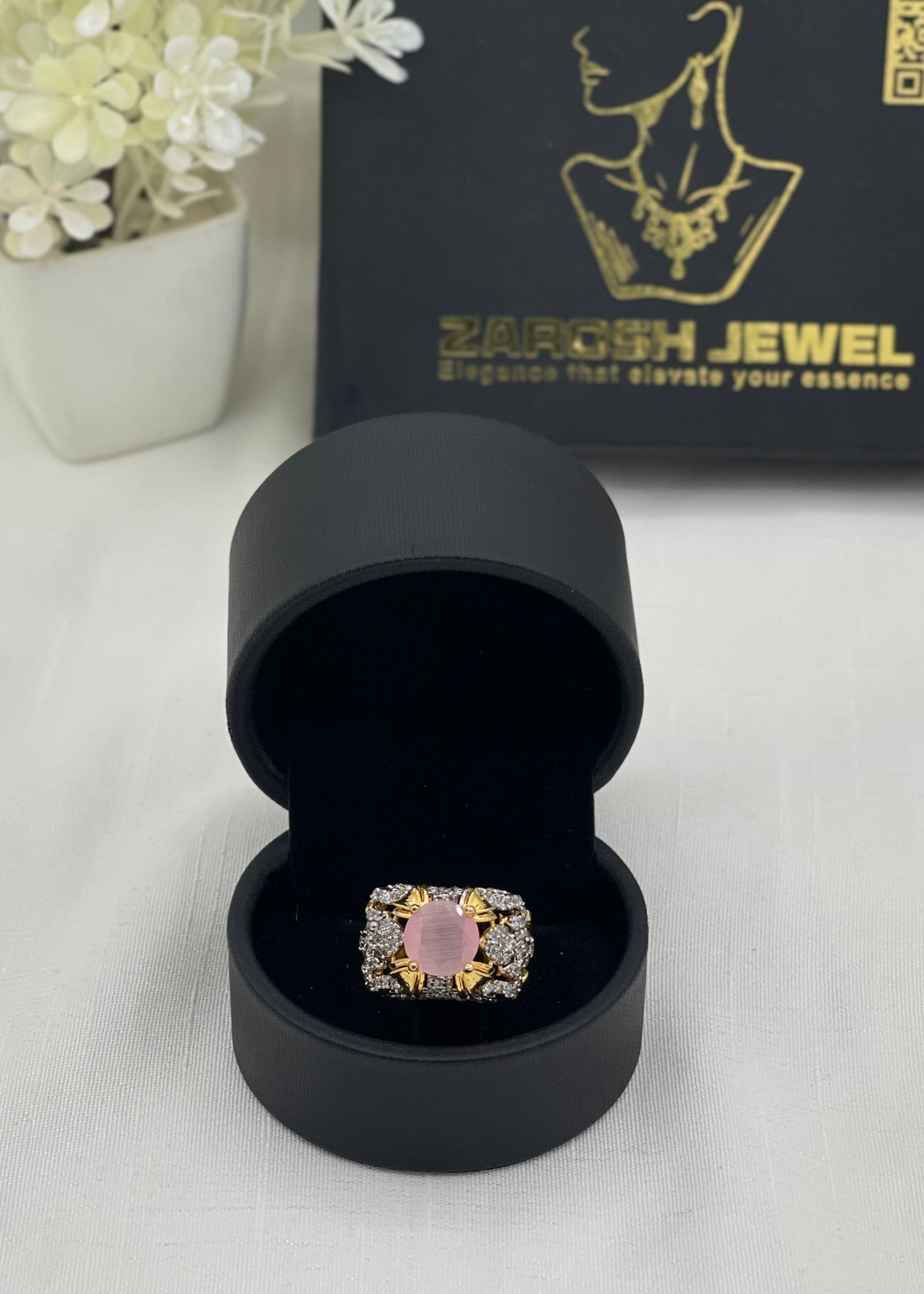Shop the Maisa Gold Plated Ring from Zarosh Jewel