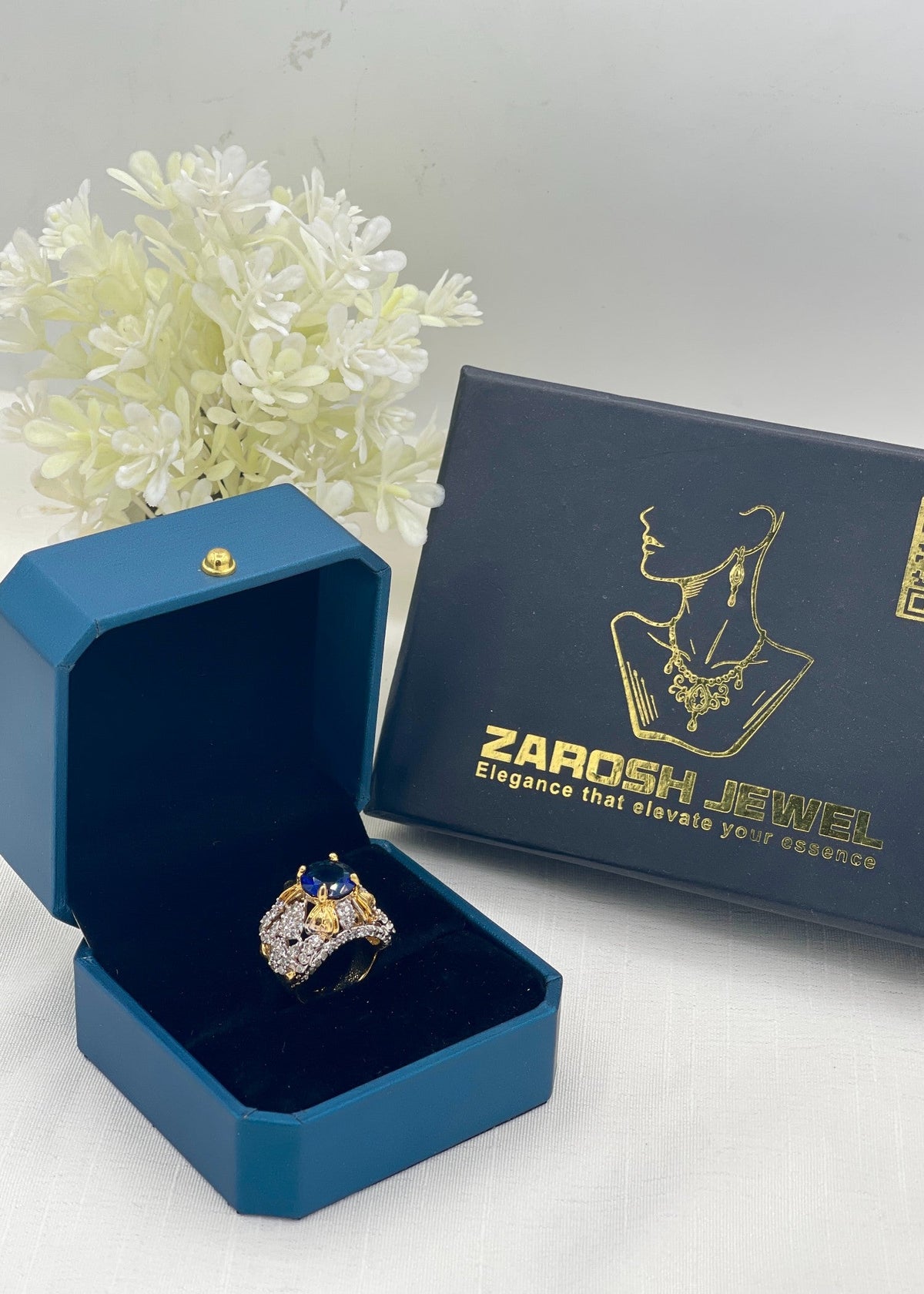 Shop the Maisa Gold Plated Ring from Zarosh Jewel