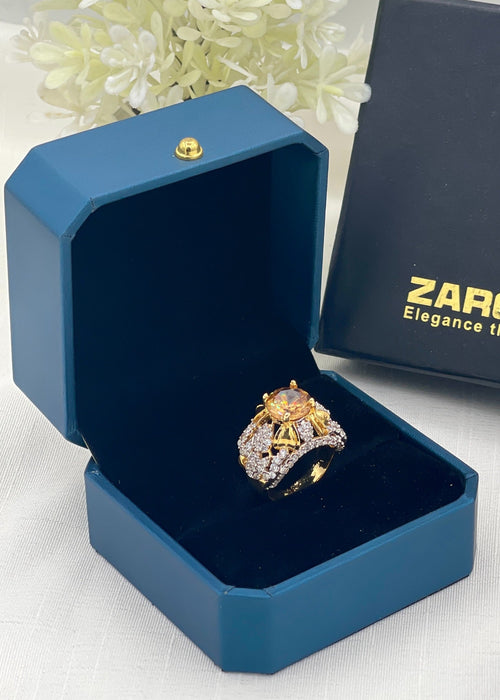 Shop the Maisa Gold Plated Ring from Zarosh Jewel