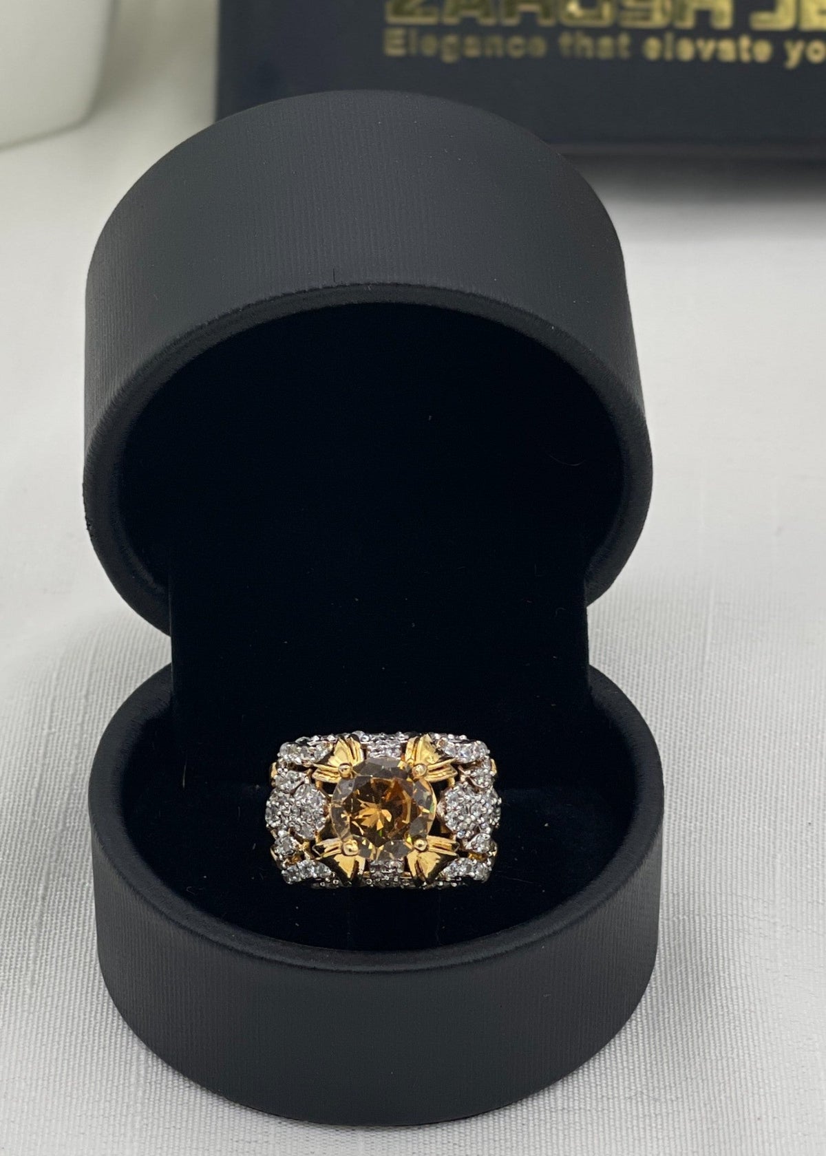 Shop the Maisa Gold Plated Ring from Zarosh Jewel
