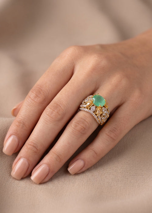 Shop the Maisa Gold Plated Ring from Zarosh Jewel