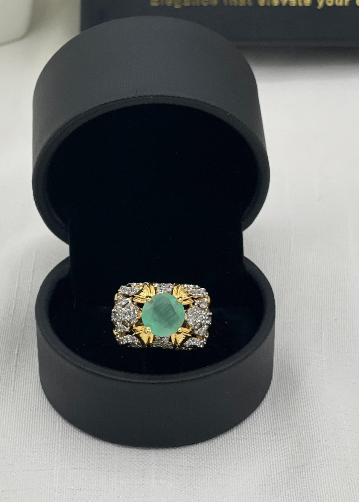 Shop the Maisa Gold Plated Ring from Zarosh Jewel