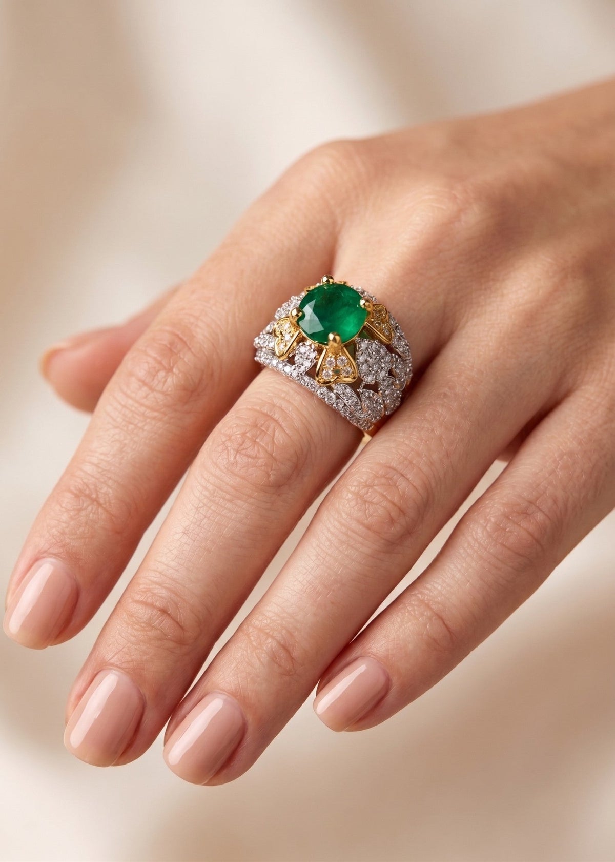 Shop the Maisa Gold Plated Ring from Zarosh Jewel