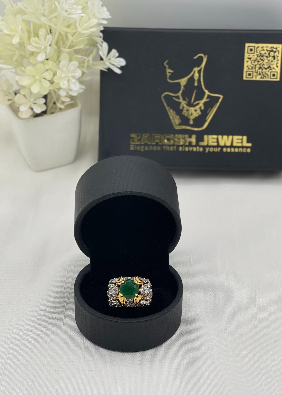 Shop the Maisa Gold Plated Ring from Zarosh Jewel