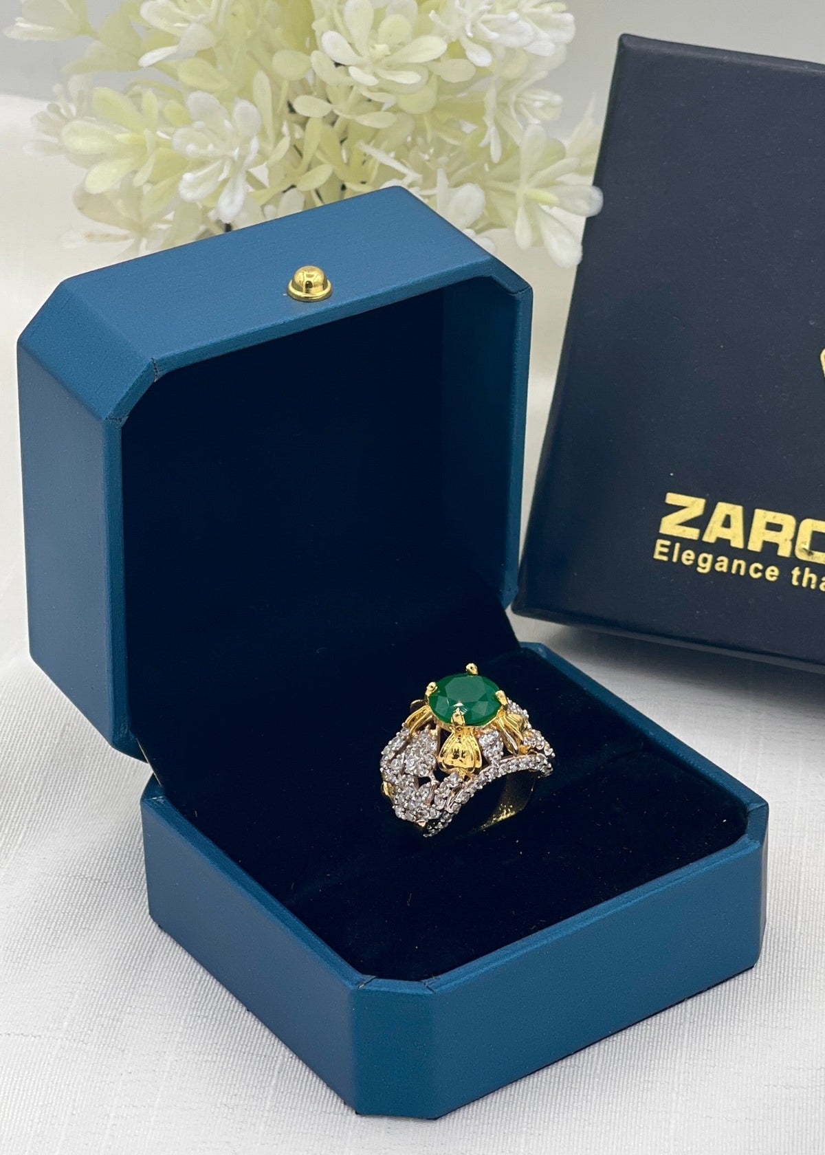 Shop the Maisa Gold Plated Ring from Zarosh Jewel