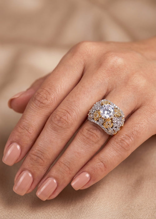 Shop the Maisa Gold Plated Ring from Zarosh Jewel