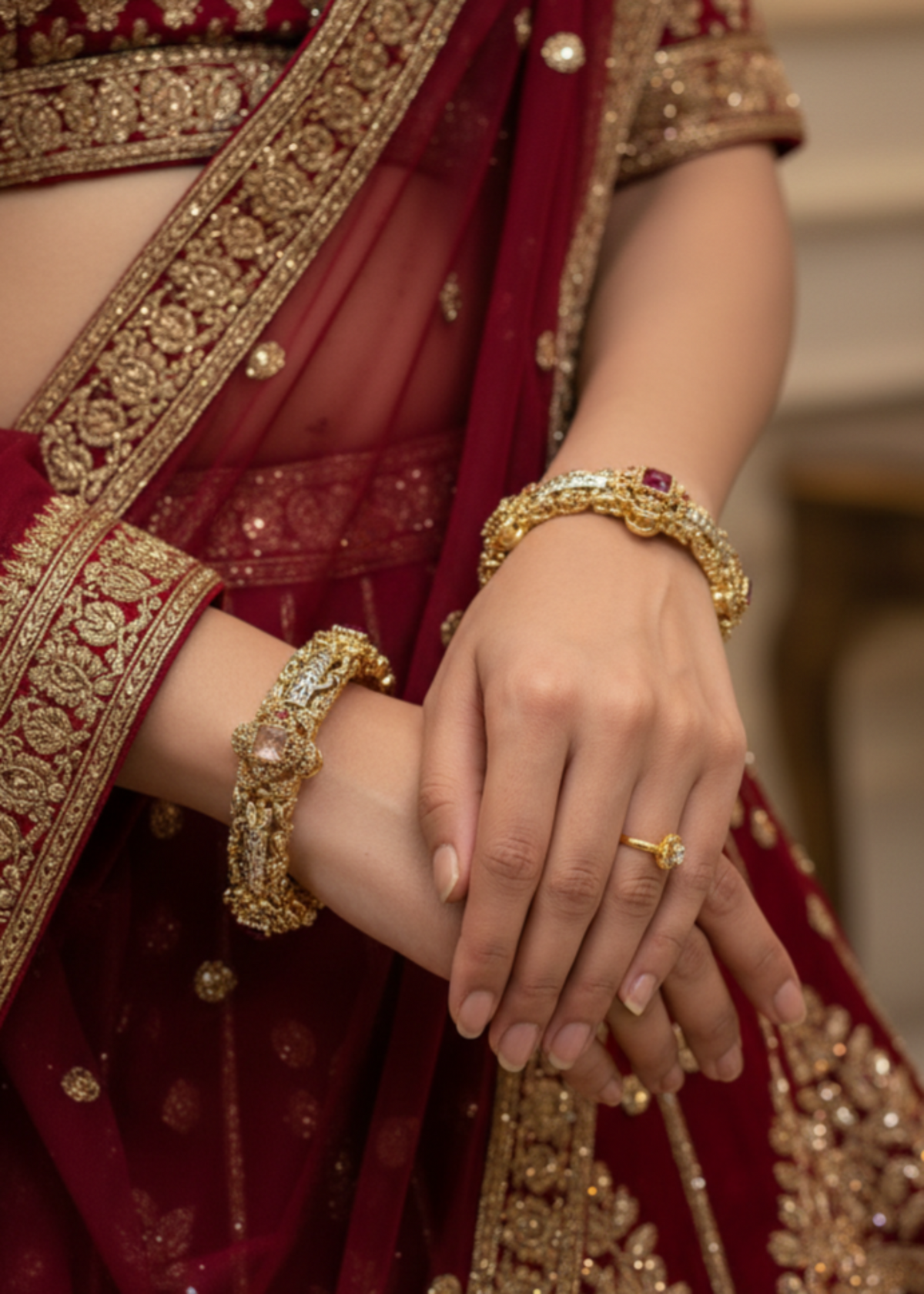 Shop the Majestic Aura Bangles Openable from Zarosh Jewel