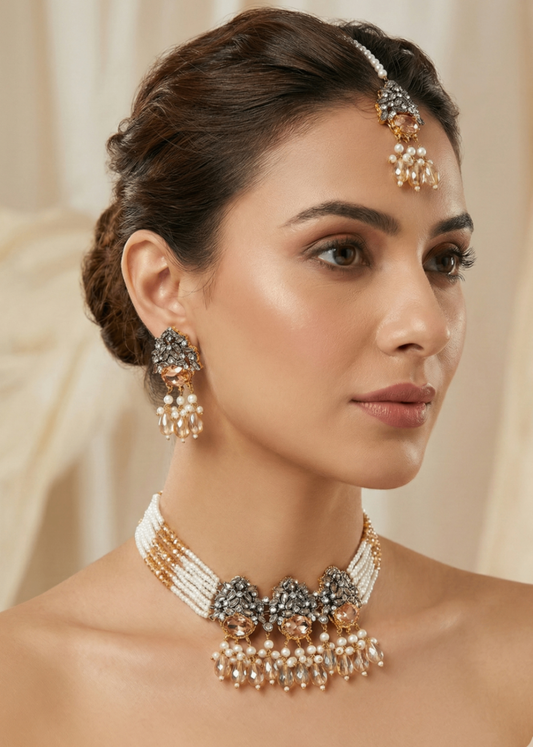 Majestic Choker Set by Zarosh Jewel