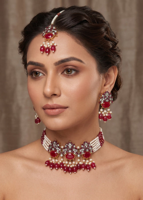Shop the Majestic Choker Set from Zarosh Jewel