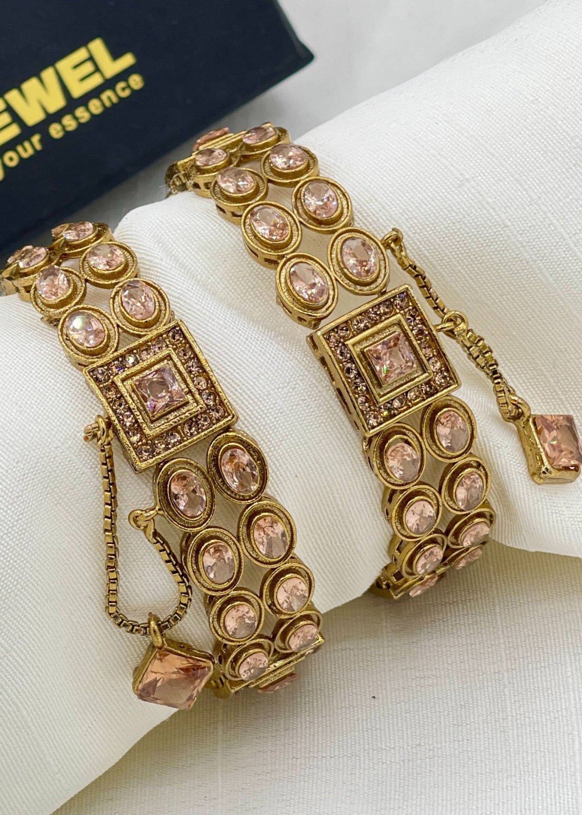 Shop the Maliha Openable Bangle Set from Zarosh Jewel