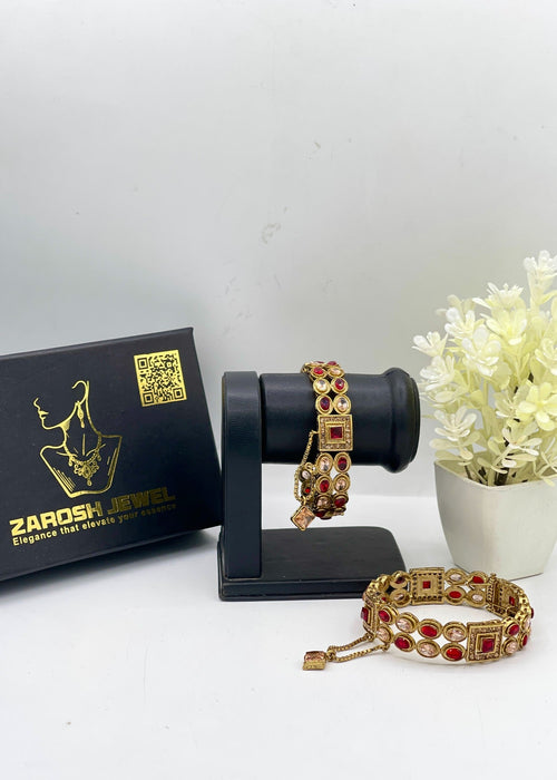 Shop the Maliha Openable Bangle Set from Zarosh Jewel