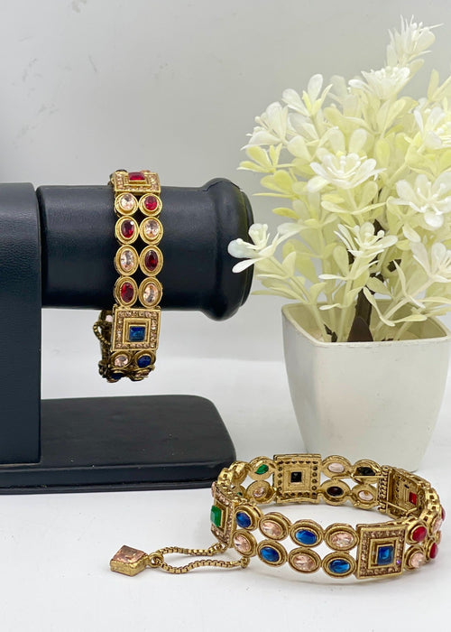 Shop the Maliha Openable Bangle Set from Zarosh Jewel
