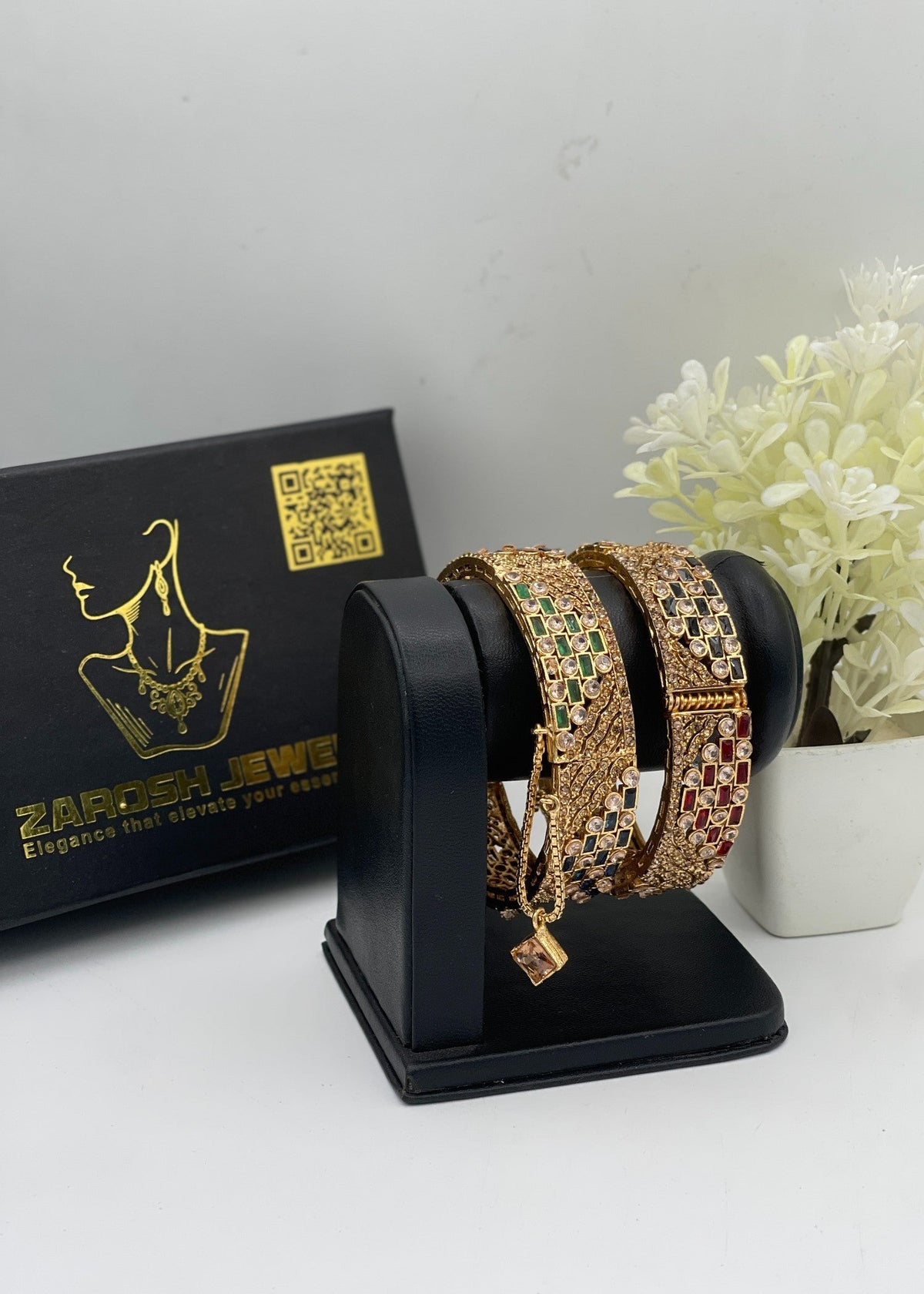 Shop the Manaal Openable Bangle from Zarosh Jewel