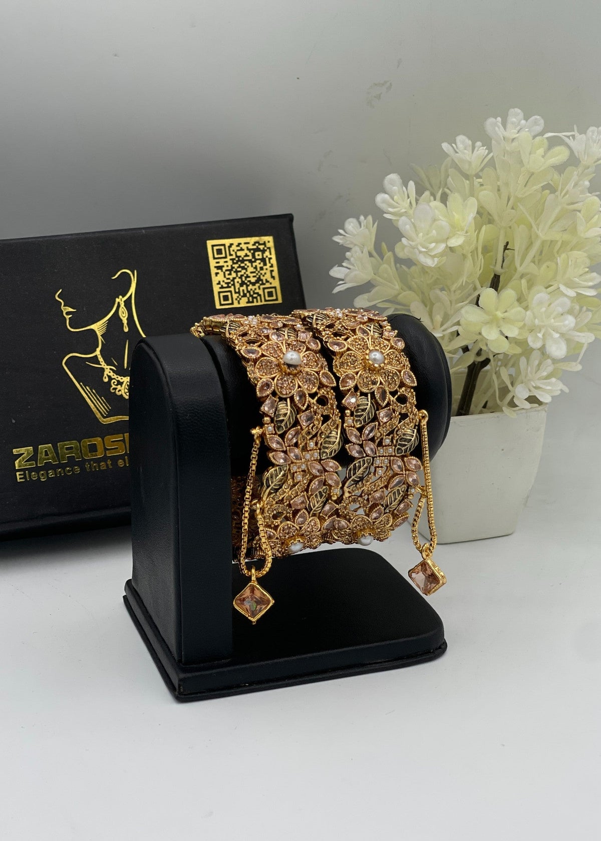 Shop the Manal Openable Bangles from Zarosh Jewel