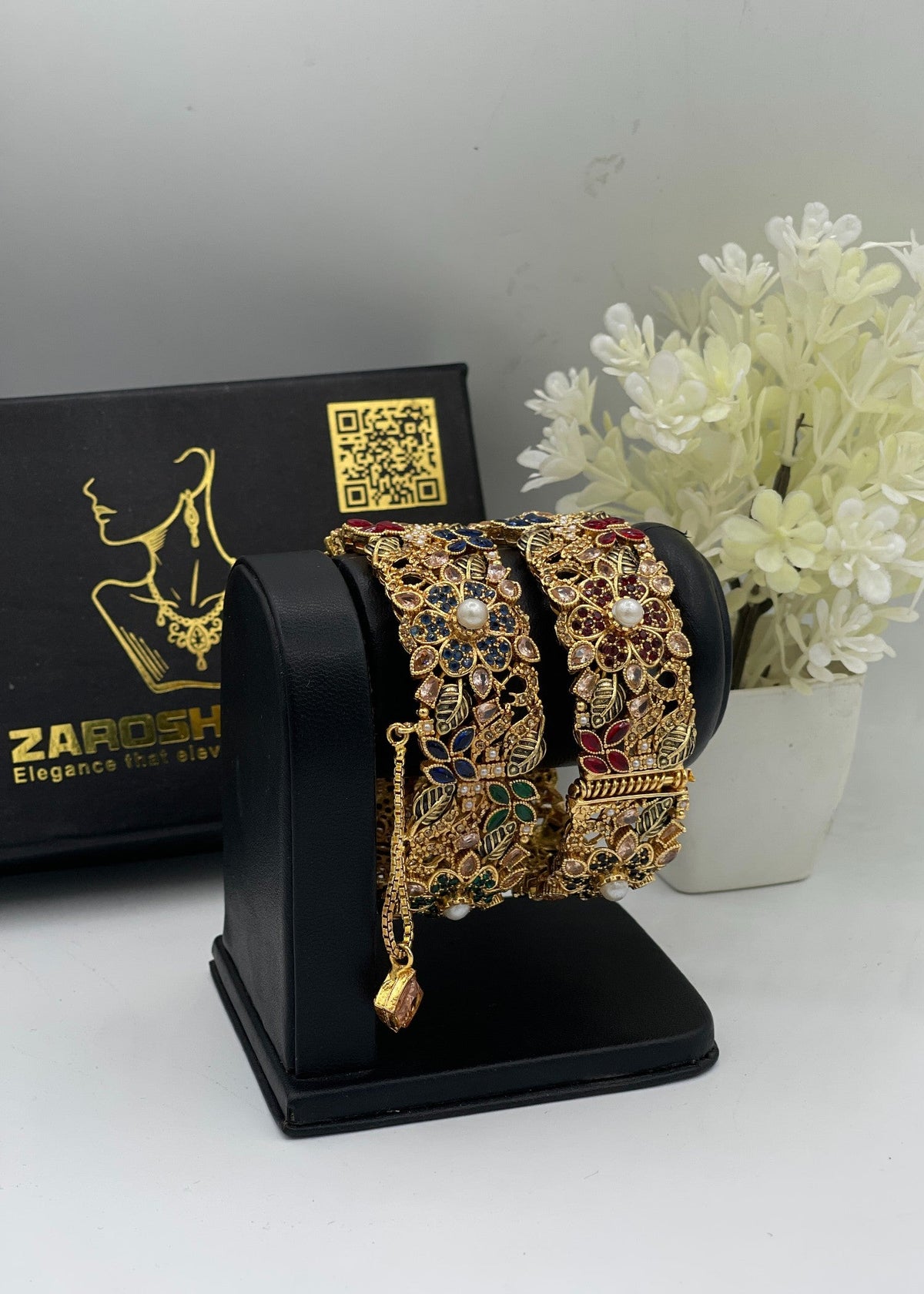 Shop the Manal Openable Bangles from Zarosh Jewel