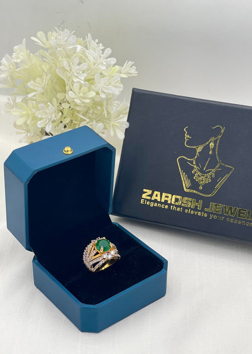Shop the Manar Gold Plated Ring from Zarosh Jewel