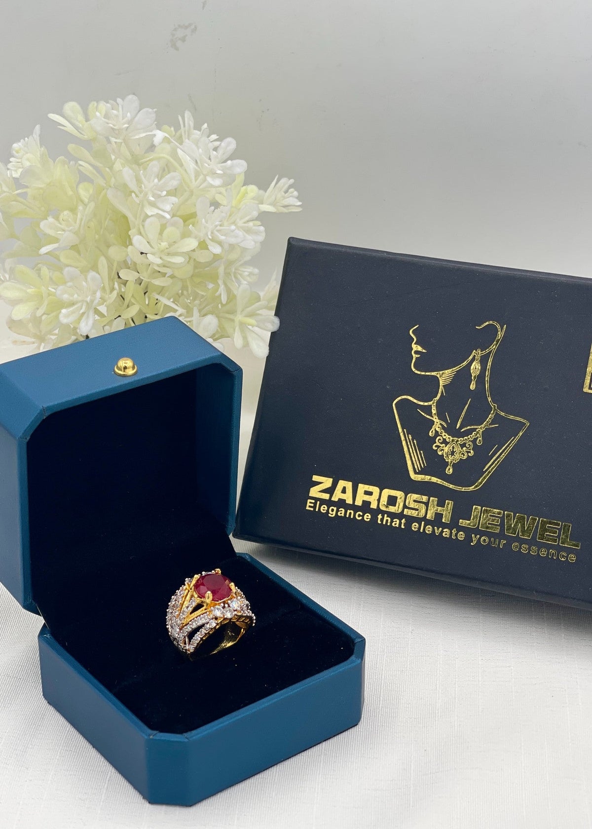 Shop the Manar Gold Plated Ring from Zarosh Jewel
