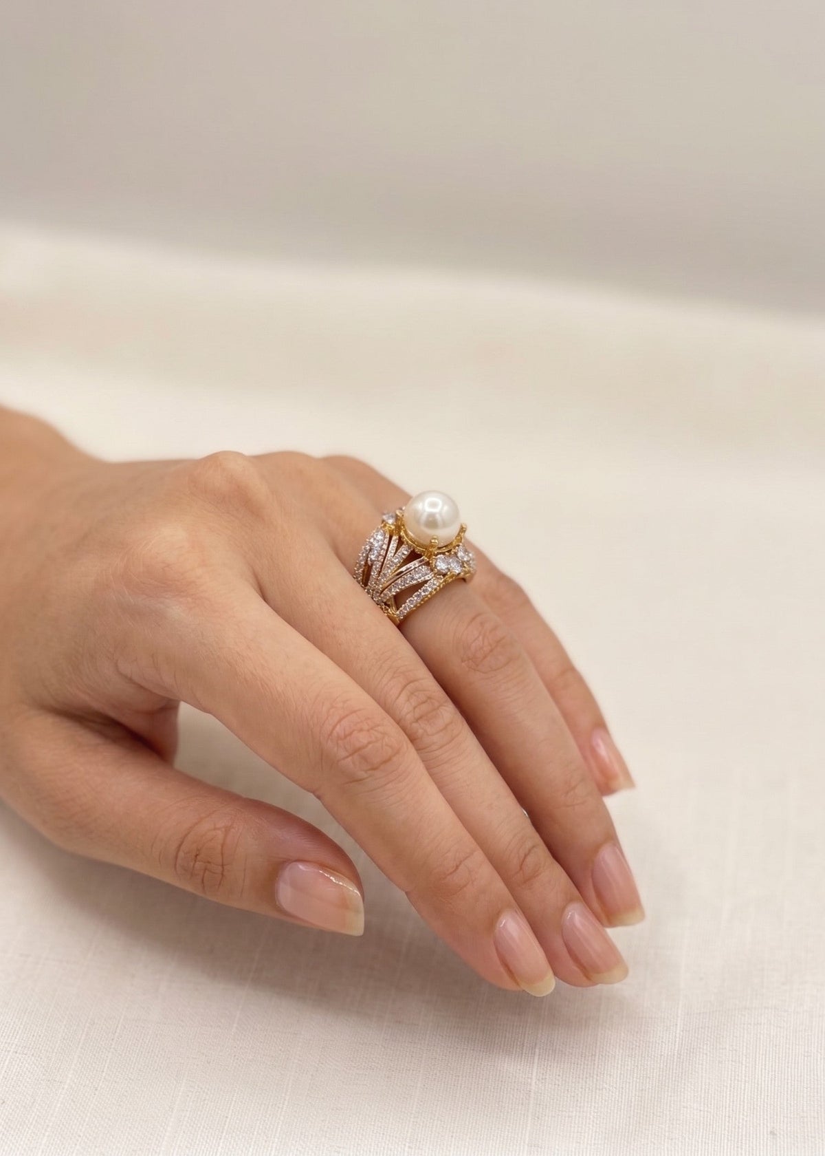 Shop the Manar Gold Plated Ring from Zarosh Jewel