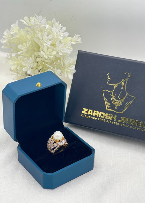 Shop the Manar Gold Plated Ring from Zarosh Jewel