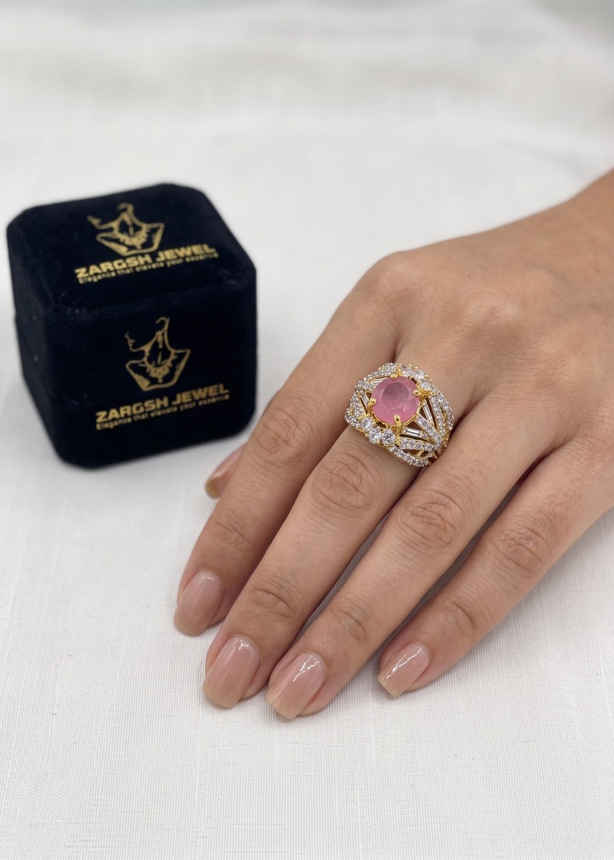 Shop the Manar Gold Plated Ring from Zarosh Jewel