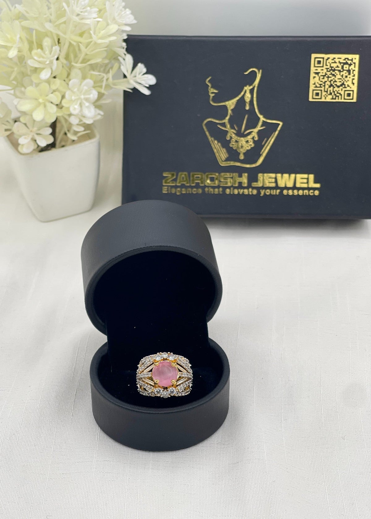 Shop the Manar Gold Plated Ring from Zarosh Jewel